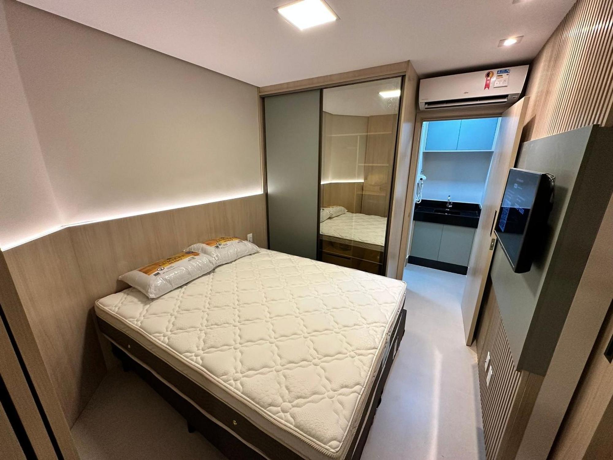 شقة Residencial Estanconfor Com Vista Mar 2 Ac E Garagem سانتوس المظهر الخارجي الصورة