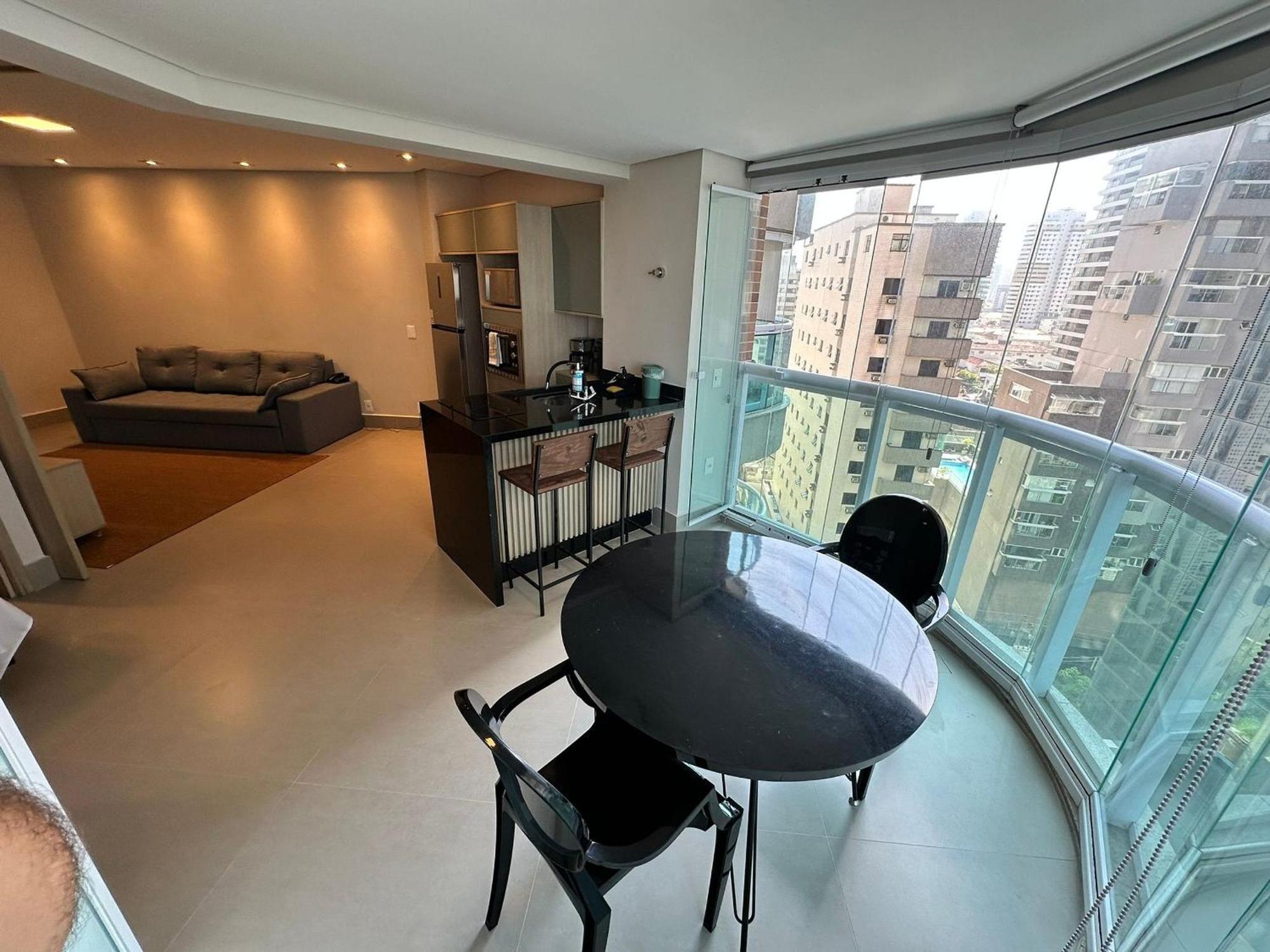 شقة Residencial Estanconfor Com Vista Mar 2 Ac E Garagem سانتوس المظهر الخارجي الصورة