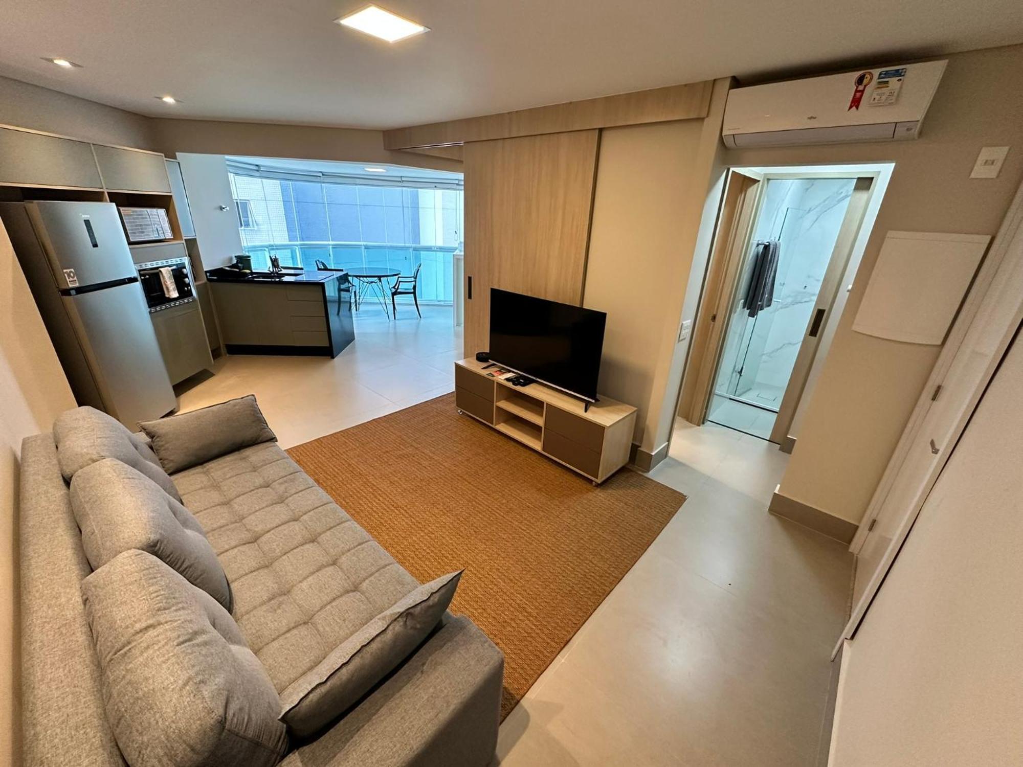 شقة Residencial Estanconfor Com Vista Mar 2 Ac E Garagem سانتوس المظهر الخارجي الصورة